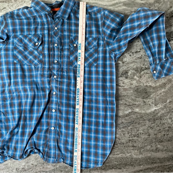 5.11 Tactical snap down hidden pocket plaid shirt size medium (E1) - Picture 8 of 8